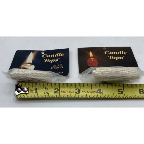 Vtg Candle Tops Wick Holder Wine Bottle Jar Candles Oil Lamp Alcohol Lot 2 NOS - Picture 8 of 13